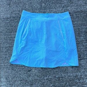 Vineyard Vines Performance Golf Skort Blue White Striped Active Skirt Womens XS